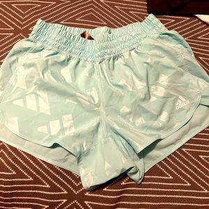 Adidas blue shorts 🤍💙🤍